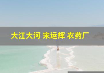 大江大河 宋运辉 农药厂